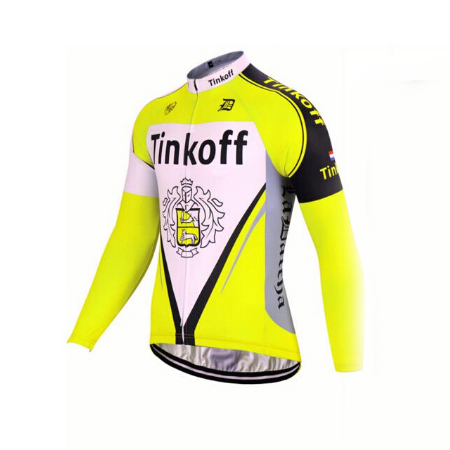 Maglia Tinkoff Manica Lunga 2017 giallo